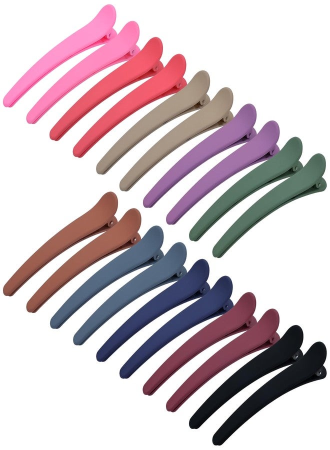 Dizila 20 Pieces / 10 Pairs Long Oversized Matte Plastic Hair Clips for Hair Salon Styling Sectioning Duckbill Hair Clips Barrettes Pins Accessories for Women Girls - Image 1
